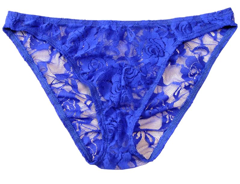Męskie koronkowe slipy, elastyczne