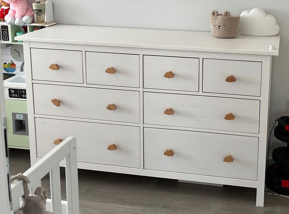Komoda Ikea Hemnes biała bejca