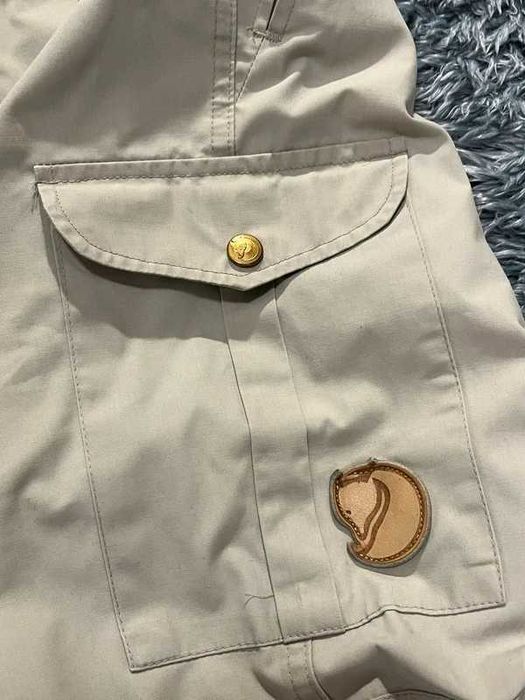 Fjallraven Beżowe Chinosy Męskie