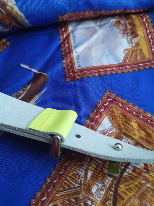 Шкіряний жіночий салатовий ремінь Weinmann кожаный женский ремень