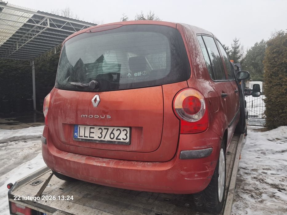 Renault Modus 1.2B, części, silnik,skrzynia,szyba,drzwi