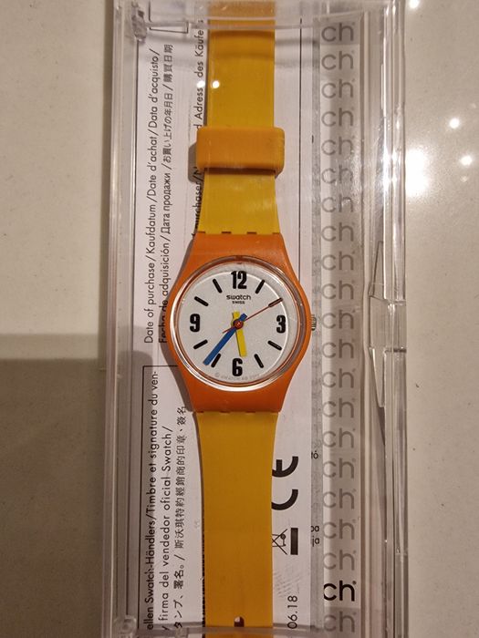 Damski zegarek Swatch LO114 SORANGE. Nowy. Na gwarancji!