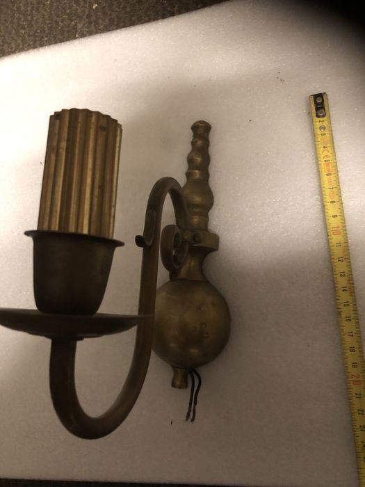 Stary kinkiet mosiężny