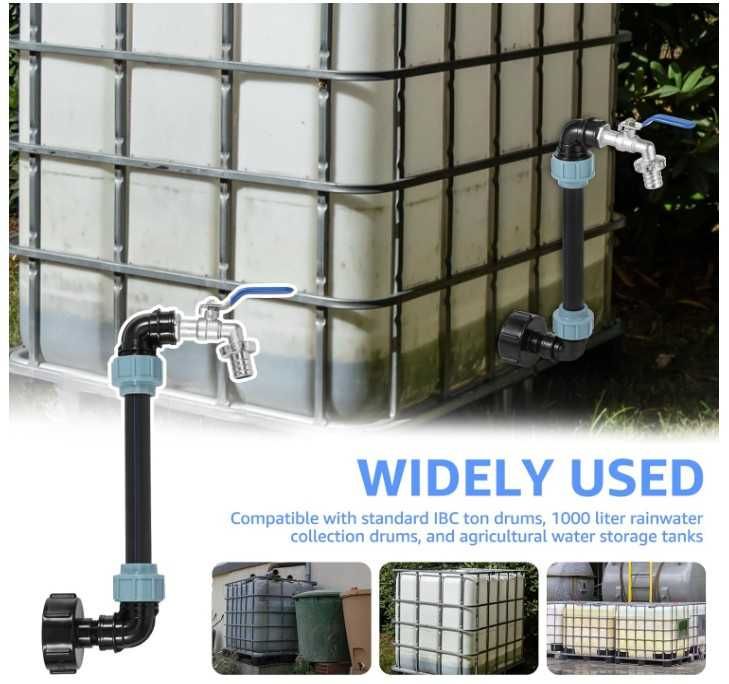 Wysoki kran do beczki mauzera 3/4" IBC