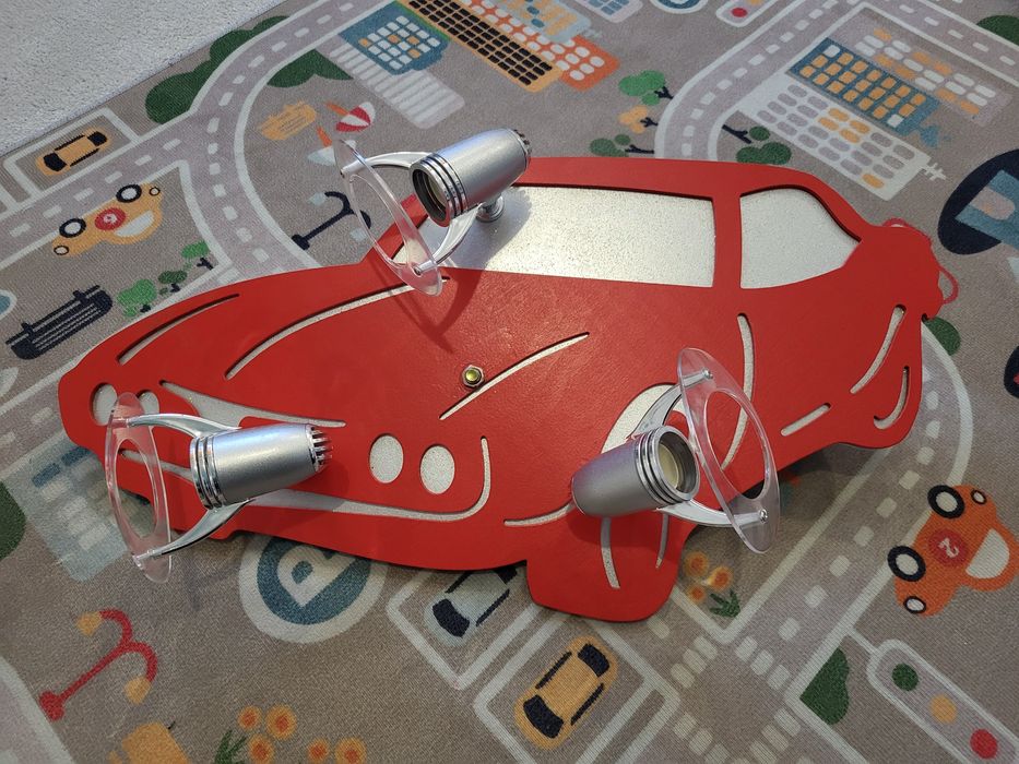 Kinkiet lampa dla chłopca auto samochód