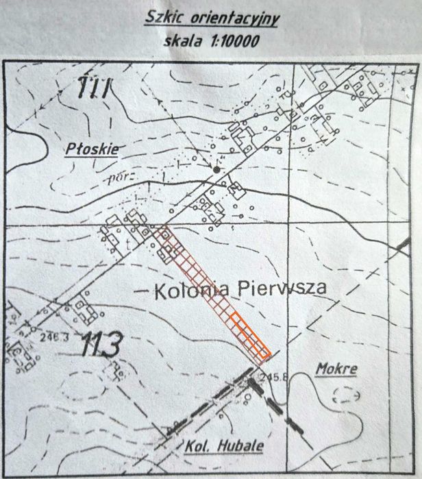 Działka Budowlana w Płoskiem ( obok Zamościa ) - Widok 2