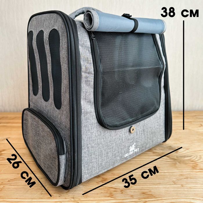 Рюкзак -преміум на візку  з колесами 26*35*38 см Акція