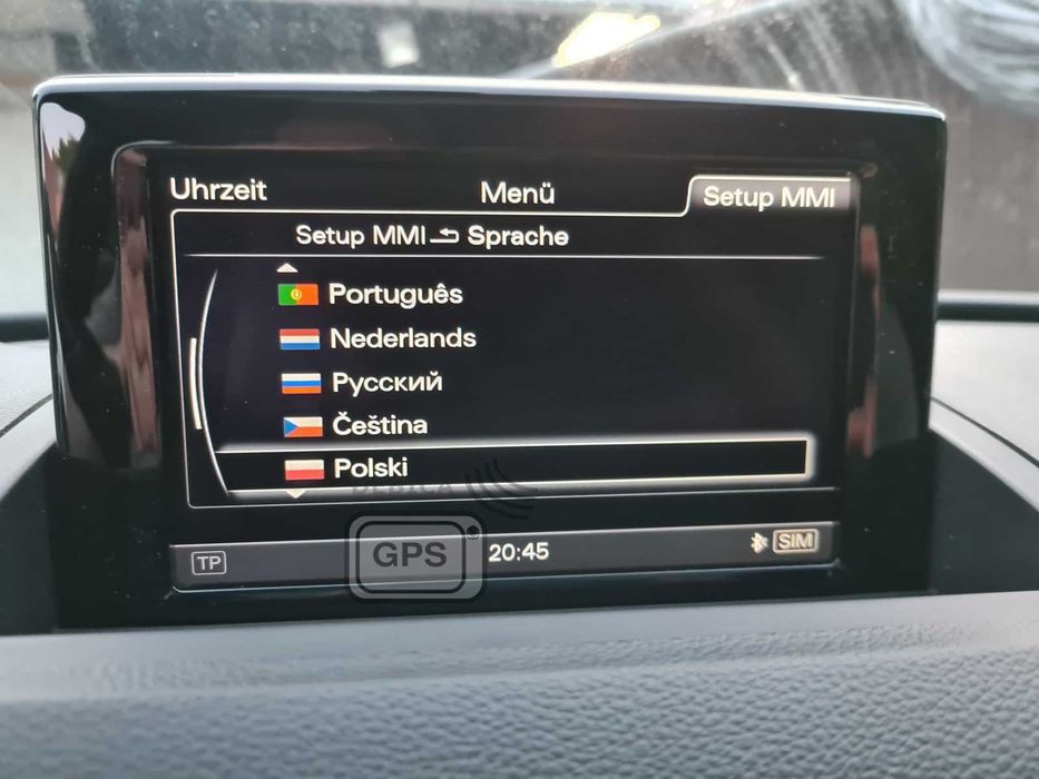Polskie Menu Audi Konwersja USA-EU MMI 3Gp A3 A4 A5 A6 A7 A8 Q3 Q5 Q7 Mapy Język Polski Mib AndroidAuto Carplay Aktywacje