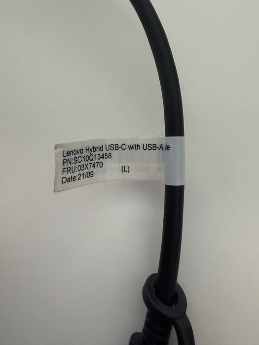 Kabel Lenovo hybrid usb-c with usb-a cable 1 m.