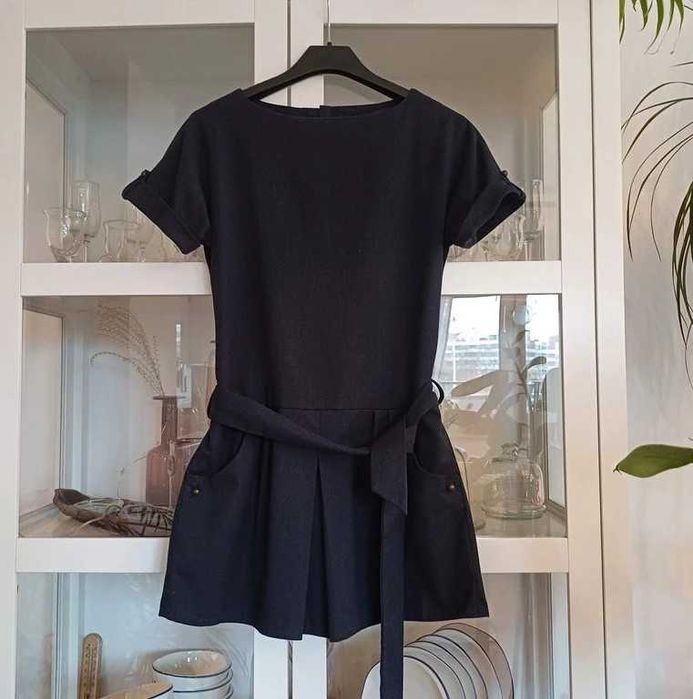 Sukienka Zara girls 11-12 lat 152cm XS granatowa mini komunia wesele