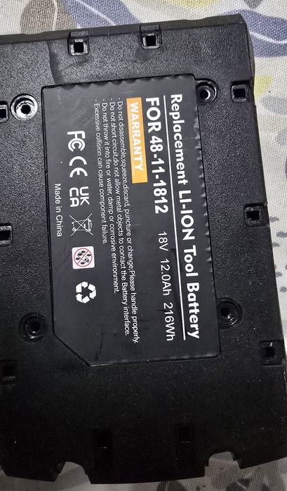 Bateria máquinas milwaukee