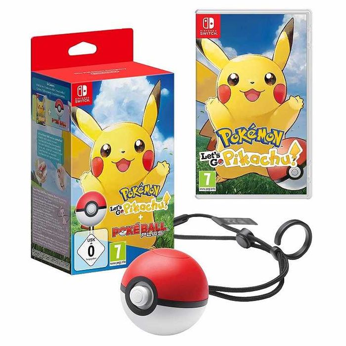 Pokemon Let's Go Pikachu + Pokeball Plus Nintendo Switch + SWITCH 2