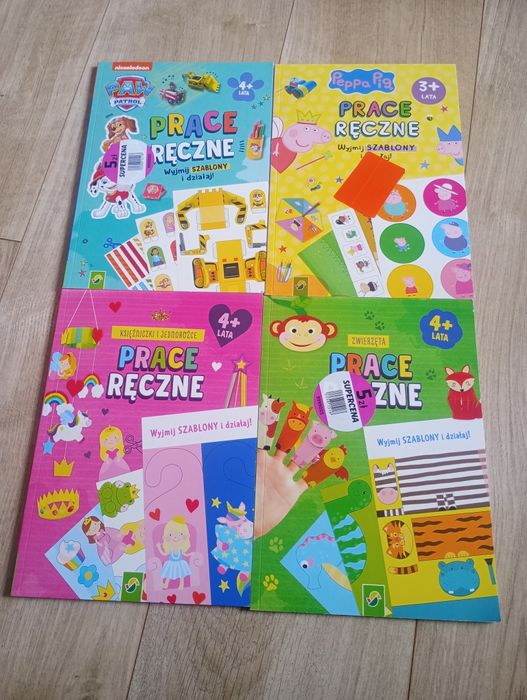 4 kreatywne wycinanki książeczki dla dzieci