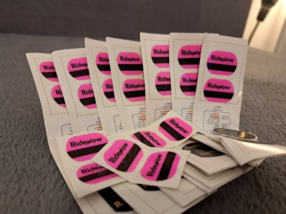 RideNow Łatki / zaworki presta rowerowe Nakrętki NOWE