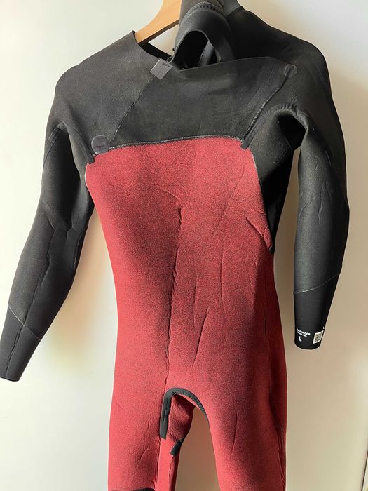 Fato de surf neoprene 4/3 mm Homem - 900 preto Tamanho Novo