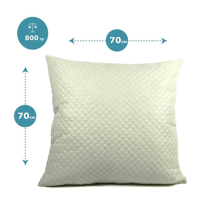 ХІТ Подушка 50х70 70х70 з 100% натуральним та найміцнішим чохлом ТІК