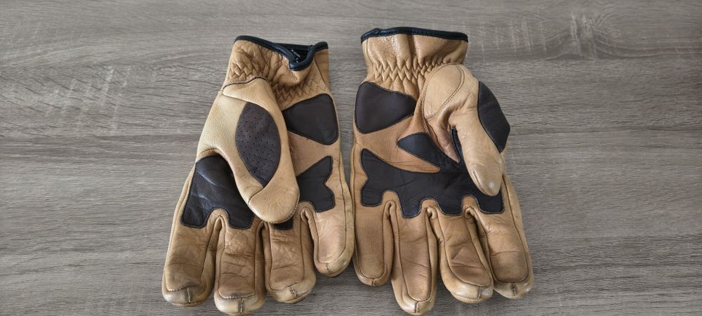 Luvas motard de pele marca Cool Garage