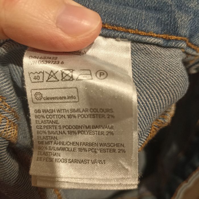 Spodnie jeansowe jeansy z wysokim stanem h&m