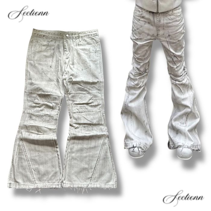 Клеш джинсы flared Rick Owens type opium y2k archive кльош опиум