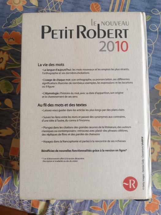 Le nouveau Petit Robert de la langue française