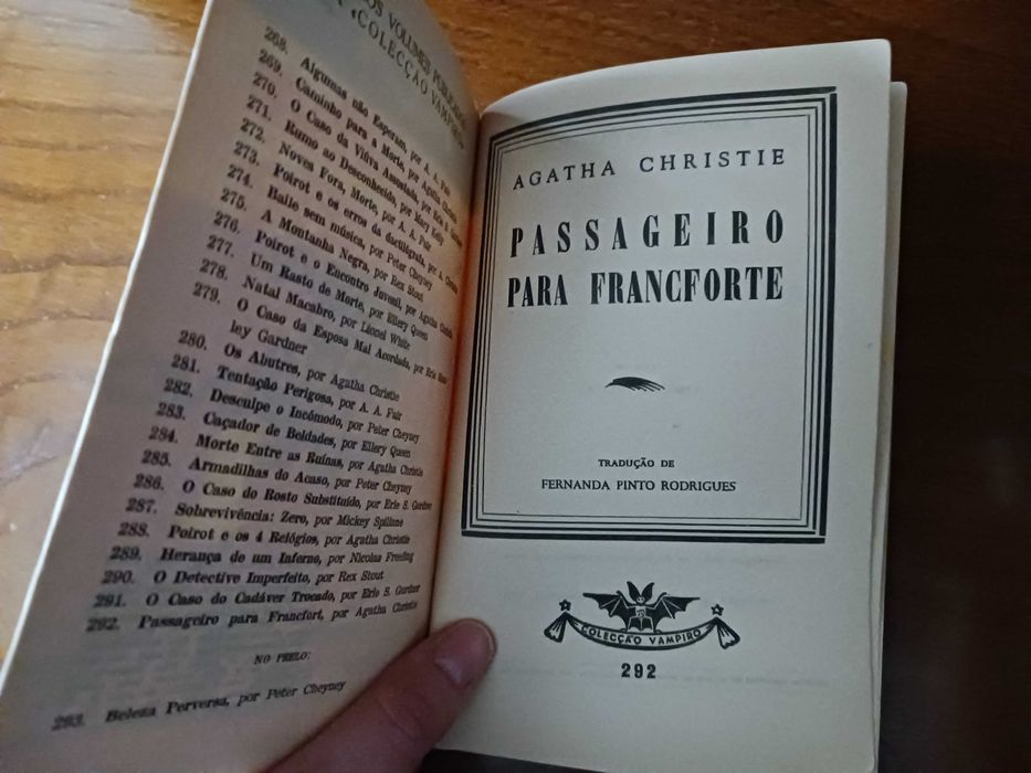 Passageiro para Francforte/Frankfurt, de Agatha Christie