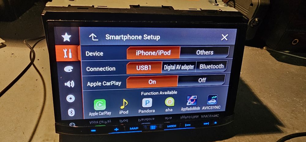 Pioneer Avic-8100NEX Carplay Android Auto 7 cali 2 Din System Nawigacj
