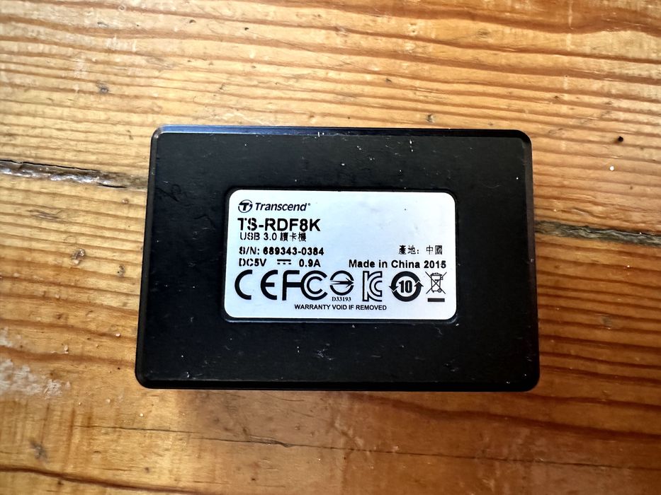 Leitor de Cartões USB 3.0 Transcend TS-RDF8K (Sem Cabo)