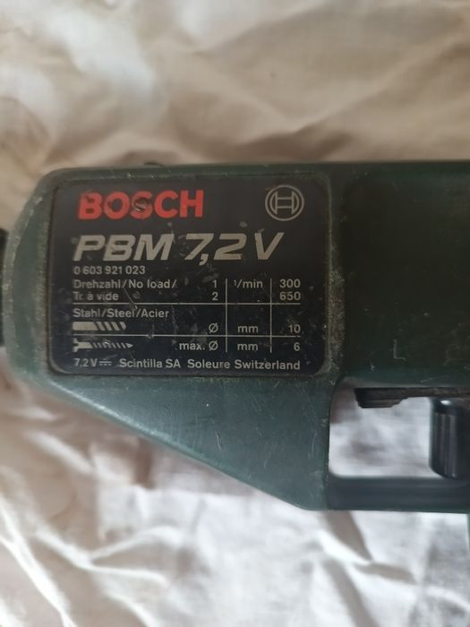 Антикварная Дрель акумуляторный шуруповерт BOSCH PBM 7.2V 1990х