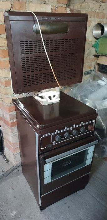 Плита газова Polmetal (50/50см) та витяжка Ciarko (60/50мм.)