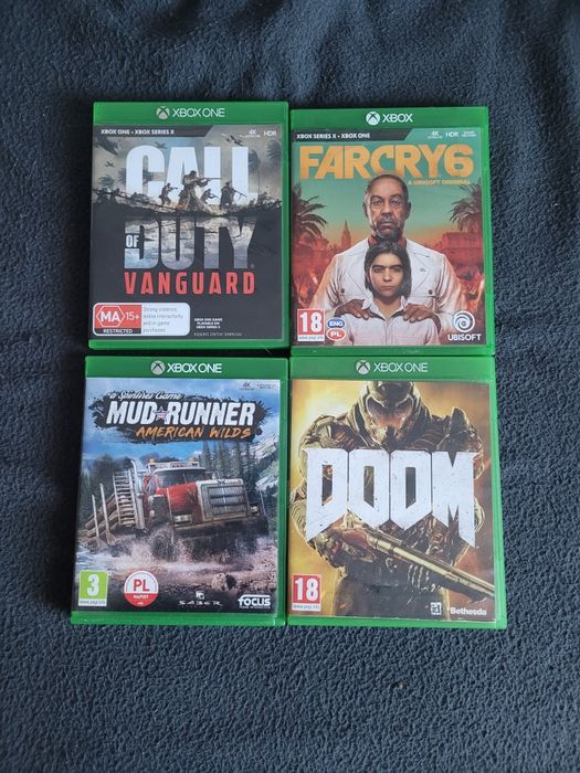 Gry xbox one pakiet 4szt
