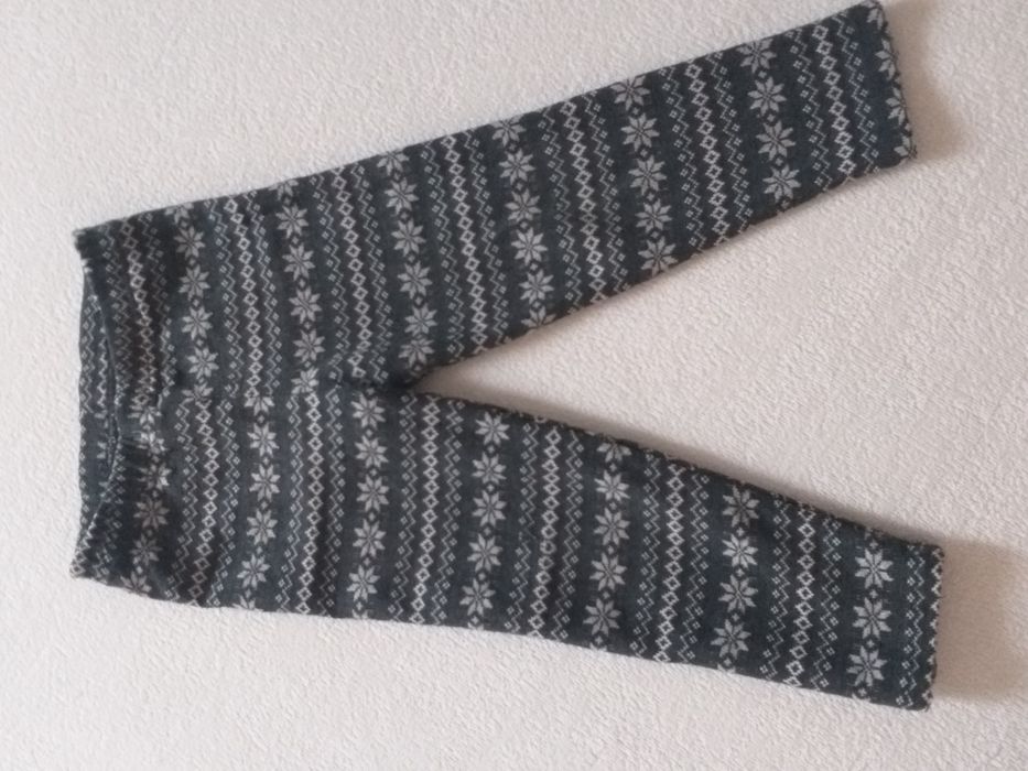 H&M legginsy dla dziewczynki norweski wzór rozm. 86