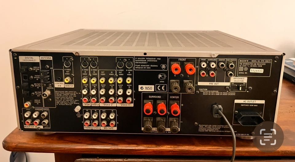 Amplificador Sony Av