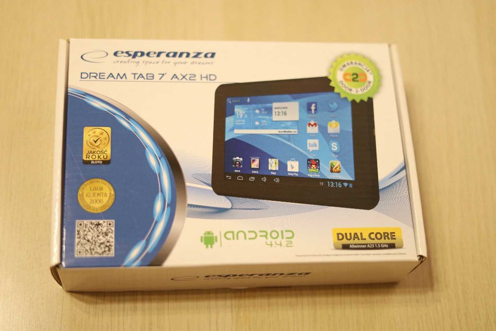 Tablet Esperanza Dream Tab 7" AX2 HD Android 4.4.2 100% sprawny