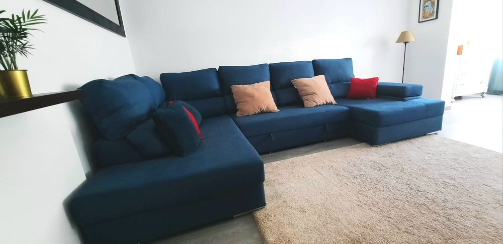 Sofá modular azul