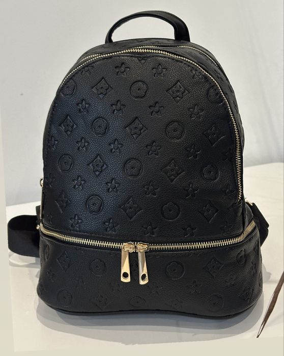 Plecak damski dwukomotowy logowany