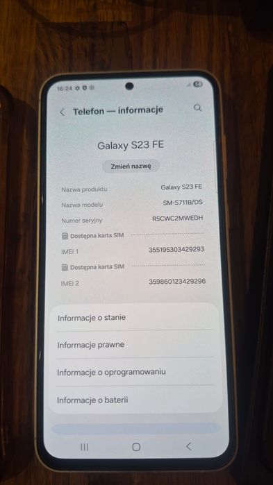 Samsung s23 fe + etui i ładowarka
