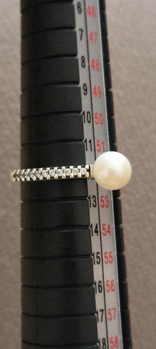 Anel Original Pandora com pérola