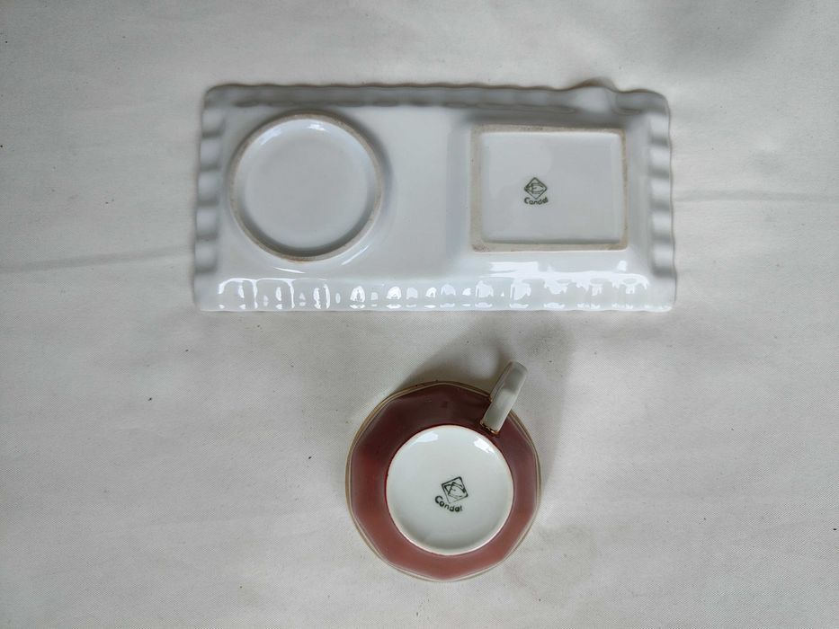 Conjunto | Chávena de Café + Cinzeiro | Fábrica Elecrto-Cerâmica