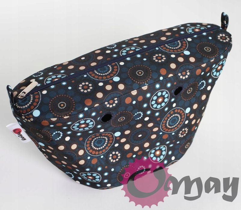 Organizer OBAG KNIT MINI Playa Mini chocomay granat 2 kieszenie OMAY