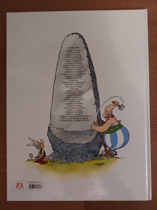 L " O Aniversário de Astérix e Obélix " Livro de Ouro (Como Novo)