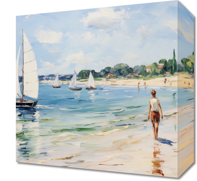 Obraz 30x30cm Życie na Brzegu