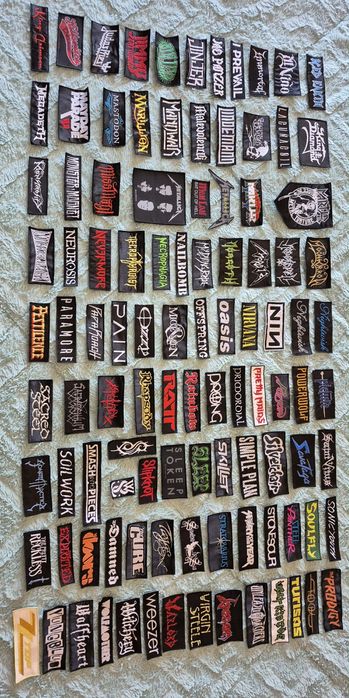 Patches de Bandas Rock Metal 1/2