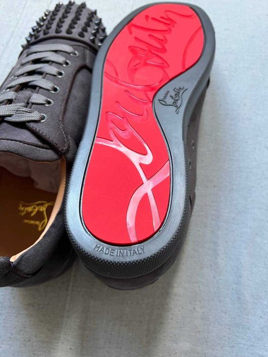 Christian Louboutin Junior Spikes grey  45eu nowe