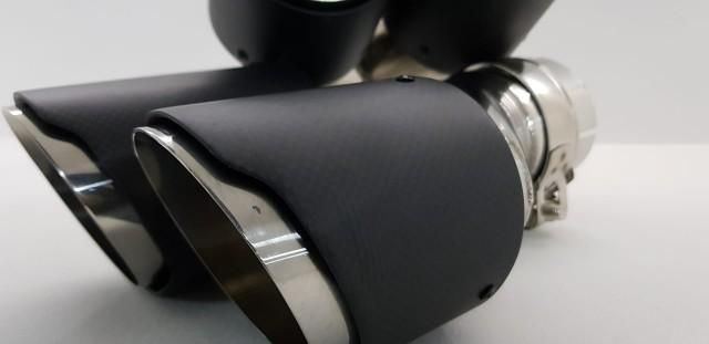Ponteiras de Escape Look Akrapovic Duplas 18.50 cm