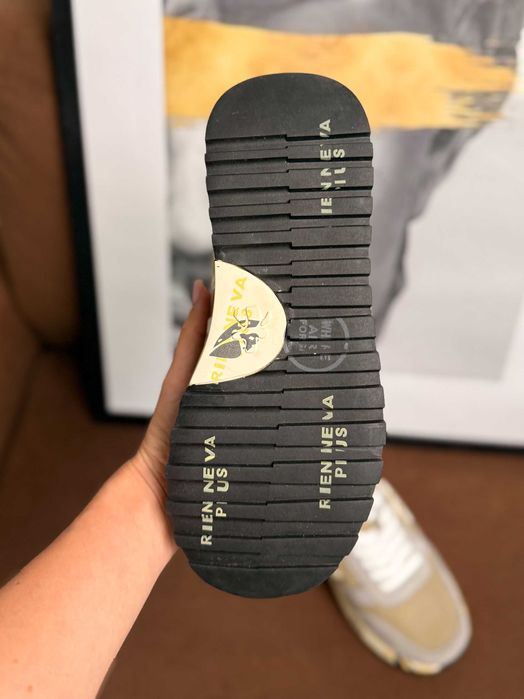 Кросівки Premiata Mick Beige Grey White / кроси Преміата Мік бежеві
