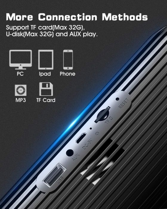 ELEGIANT Głośnik Bluetooth NOWY ! PULSUJĄCY w Rytm Muzyki 10W