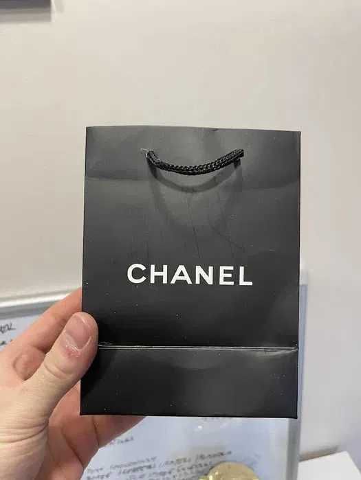 kolczyki złote chanel oryginalne nowe do uszu błyszczące