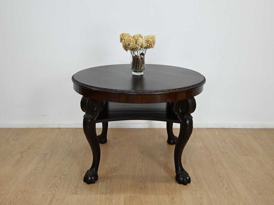 orzechowy stół na lwich łapach 021603