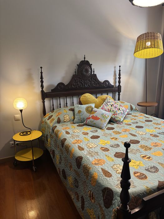 Cama madeira exótica africana de jambire -maciça