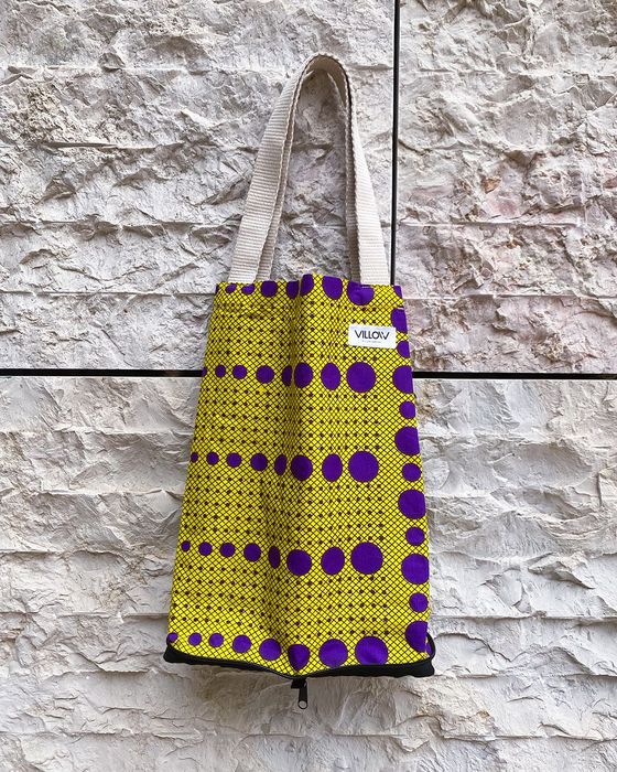 Tote bags dobráveis - tecidos africanos
